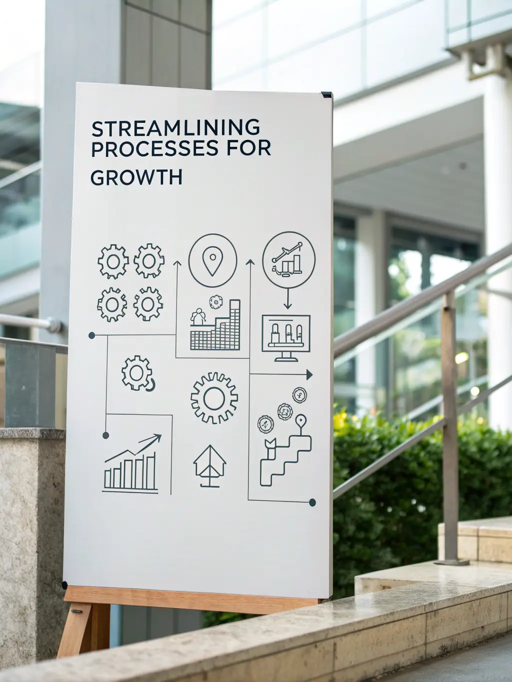 Cover image of a guide titled 'Streamlining Processes for Growth' with business process icons.